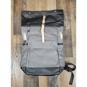 NWT Tocode Laptop BackPack Roll Top‎ USB Anti Theft DaypackWater Repellent Gray